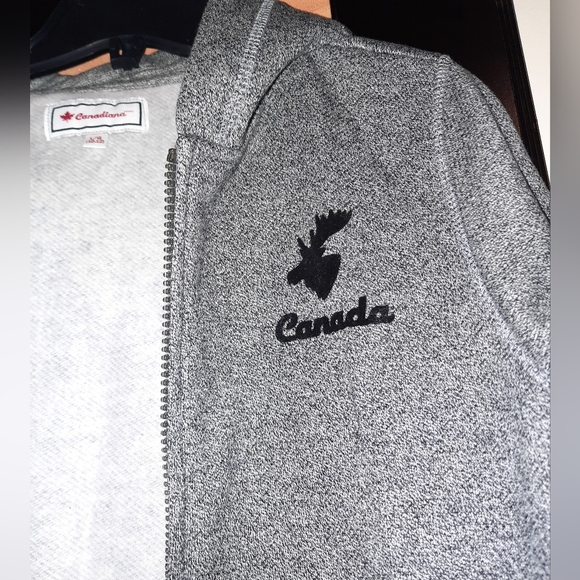 New AUTHENTIC CANADIANA KIDS HOODIE JACKET L 10/12 flannel ♥️ - Picture 2 of 8